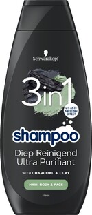 Schwarzkopf 3-in-1 Shampoo Diep Reinigend 400ML 