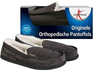 Lucovitaal Orthopedische Pantoffels - Antraciet 1PR 