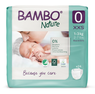 Bambo Nature Luiers Maat 0 XXS 24ST 