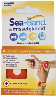 Sea Band Polsband Bij Misselijkheid Voor Kinderen - Oranje 2ST 