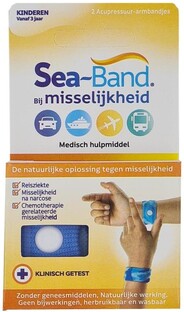 Sea Band Polsband Bij Misselijkheid Voor Kinderen - Blauw 2ST 