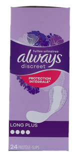 Always Discreet Incontinentie Inlegkruisjes Long Plus 24ST 