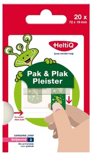 HeltiQ Pak & Plak Pleister Groen 20ST 