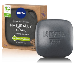 Nivea Naturally Clean Zuiverende Scrub Reinigingsbar 75GR 