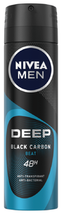 Nivea Men Deep Black Carbon Beat Anti-Transpirant Spray 150ML 