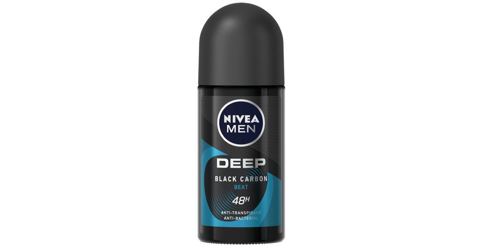 Nivea Men Deep Black Carbon Beat Anti Transpirant Roller Ml