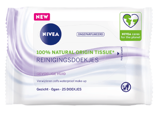 Nivea 3-in-1 Reinigingsdoekjes Gevoelige Huid 25ST 