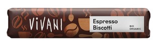 Vivani Chocoladereep Espresso Biscotti 40GR 