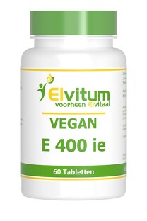 Elvitum Vitamine E 400ie Vegan Tabletten 60TB 