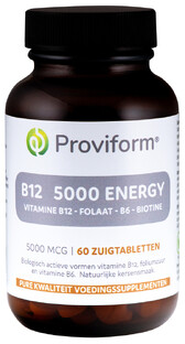 Proviform Vitamine B12 5000 mcg Energy Zuigtabletten 60ZTB 