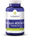 Vitakruid Calcium 400 & D3 uit Rode Alg Kauwtabletten 90KTB