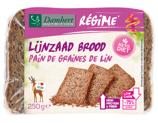 Damhert Low Carb Lijnzaad Brood 250GR 