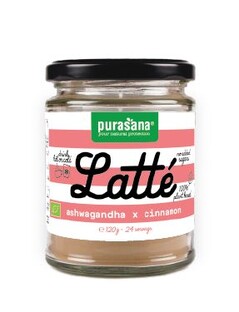 Purasana Latté Ashwagandha & Cinnamon Biologisch 120GR 